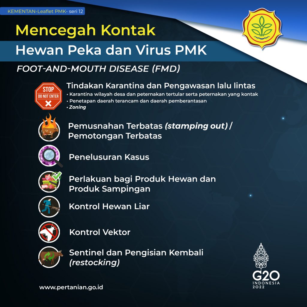 MENCEGAH KONTAK Virus PMK